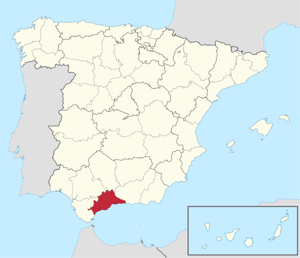 Ubicación Geográfica de la Provincia de Málaga
